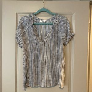 Sam & Lavi blue and white stripe top